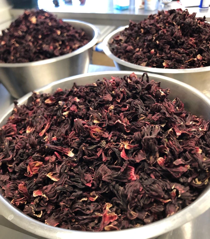 Fleurs d'hibiscus séchées bio pour bissap